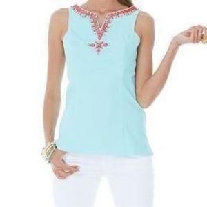 Lilly Pulitzer Jackie top Crystal Wate